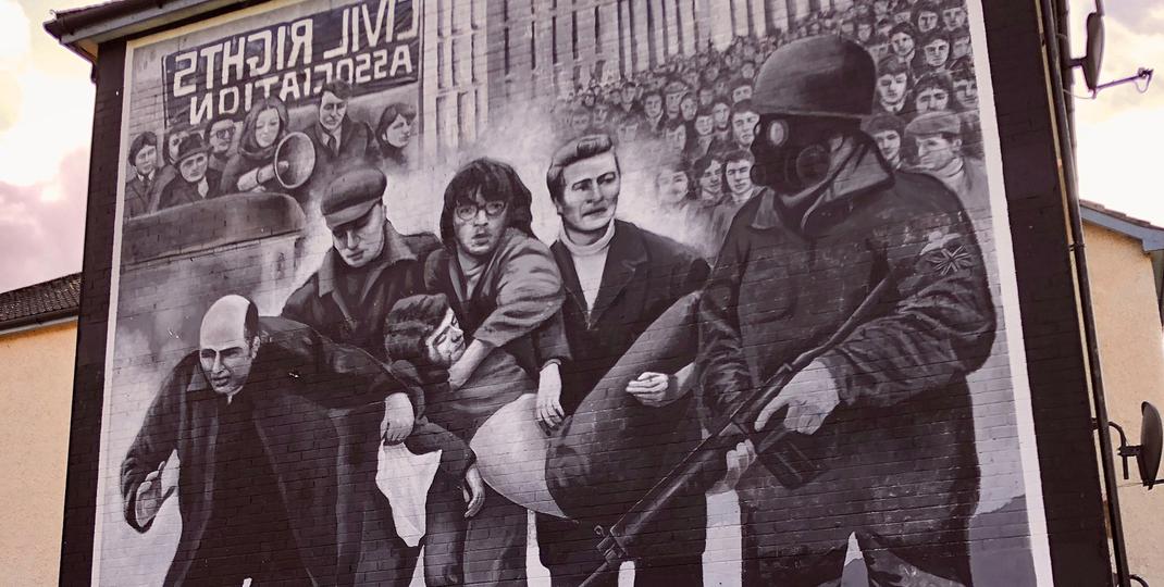 Bloody Sunday mural in Derry